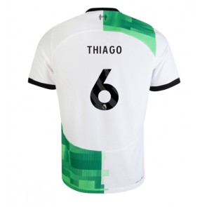 Liverpool Thiago Alcantara #6 Koszulka Wyjazdowych 2023-24 Krótki Rękaw